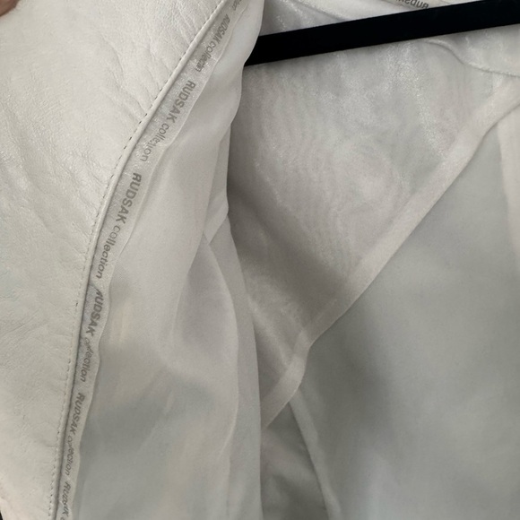 Rudsak “Lajour White Diamond Leather Moto Jacket NWOT - Picture 15 of 17
